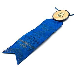1931 Pikes Peak Rabbit & Cavy Show Colorado Springs CO First Prize Ribbon